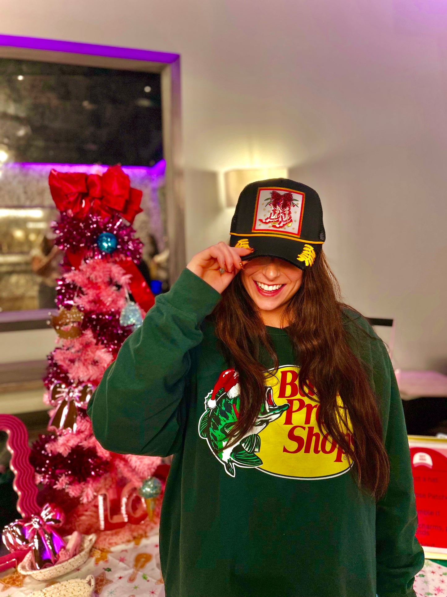 Cowgirl Christmas Trucker